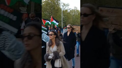 PRO-PALESTINE RALLY AT BUCKINGHAM PALACE