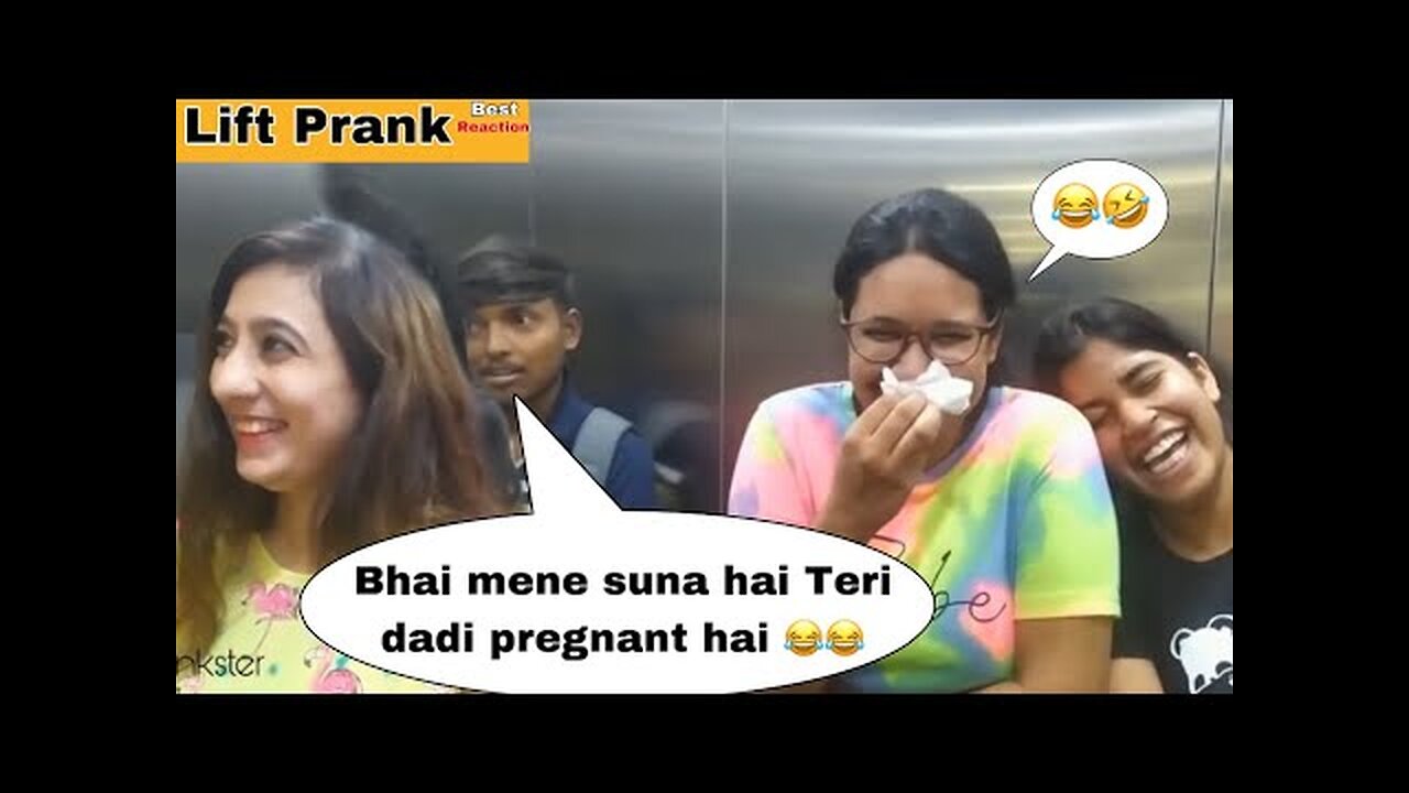 Best Reaction Ever 😂🤣।। ये नहीं देखा तो क्या देखा 🤣😂।।Lift Prank Top-8 Reactions