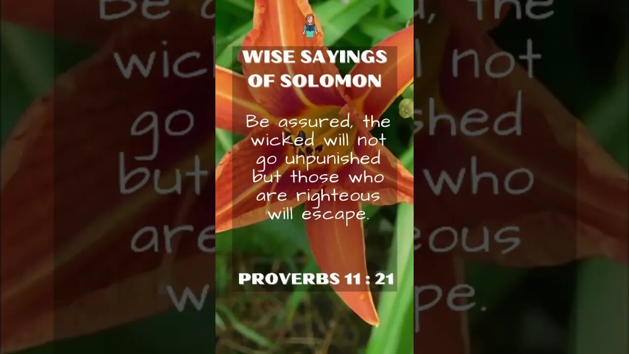 Wise Sayings of Solomon | Proverbs 11:21