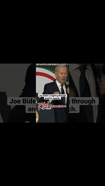 Joe Biden coughs through another speech