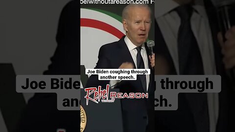 Joe Biden coughs through another speech