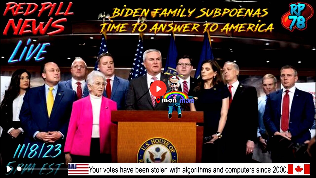 Biden Family Subpoenas Being Delivered on Red Pill News Live