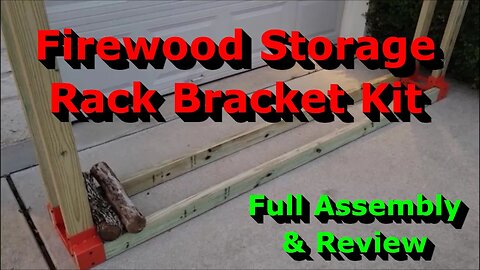 Firewood Storage Rack Bracket Kit - Full Assembly & Review