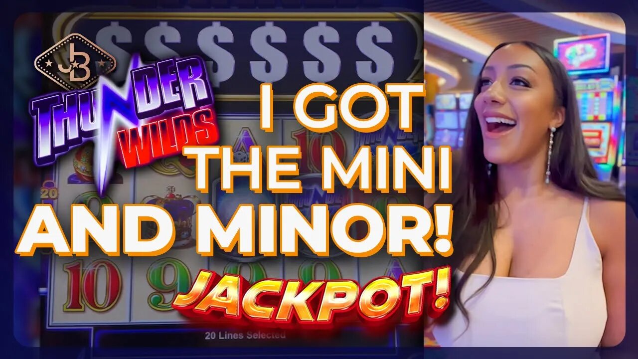 I Got BOTH The Mini and The Minor Progressives on Thunder Wilds Slot Machine 🎰 CHA- CHING! ⭐️