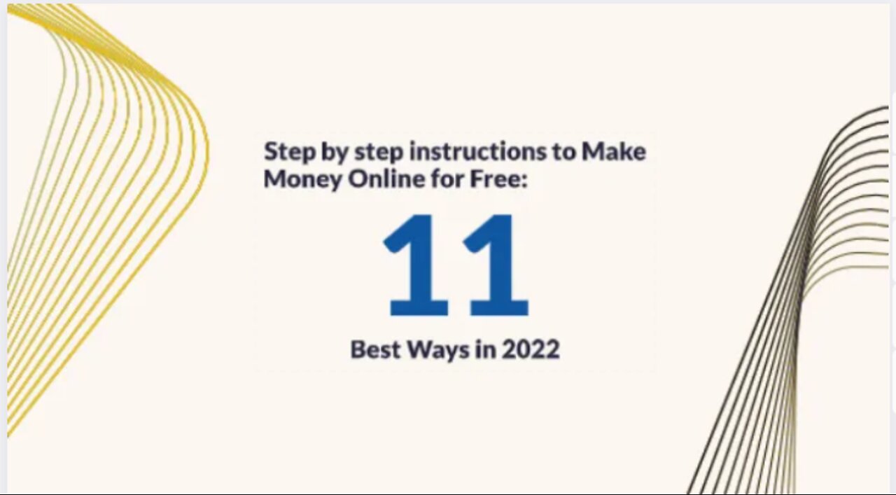 Step by step instructions to Make Money Online for Free: 11 Best Ways in 2022