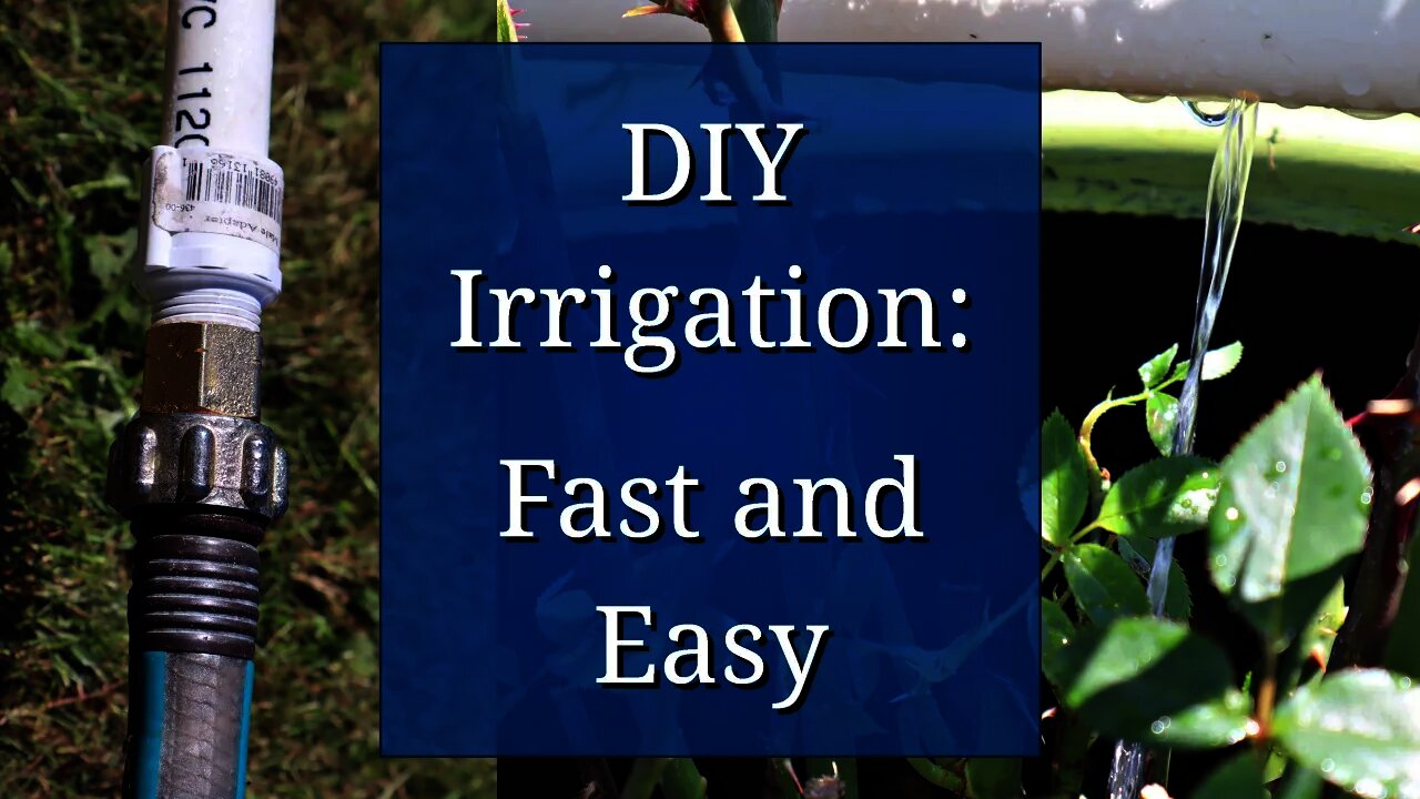 Drilled PVC Irrigation: Fast and Easy