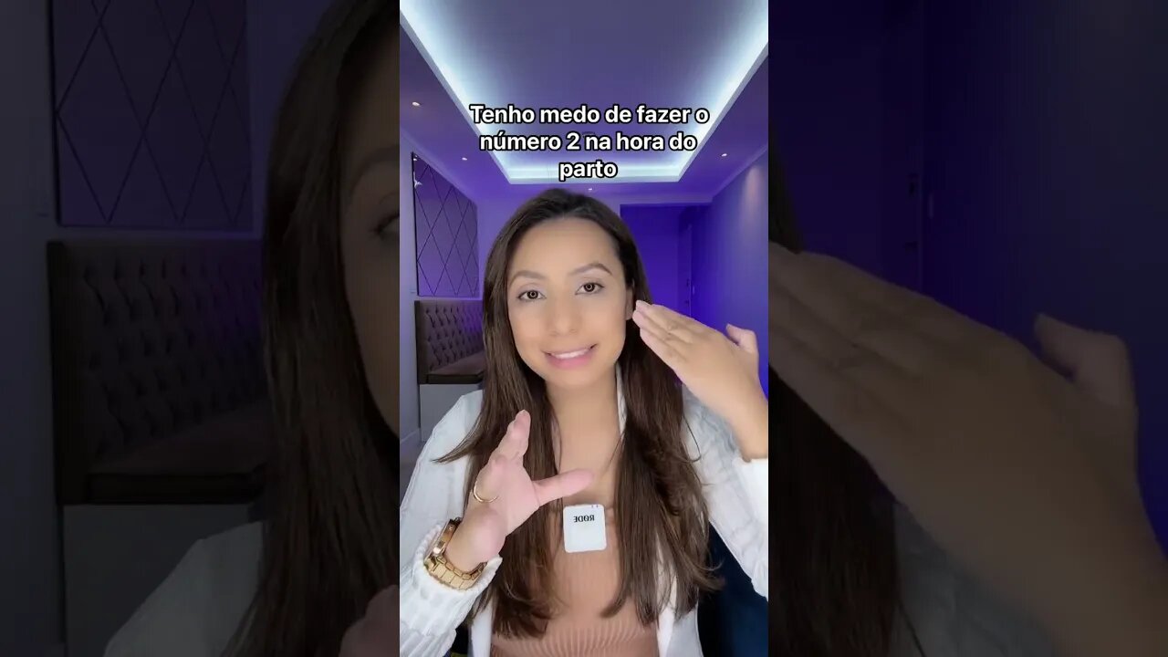 Tenho medo de fazer o número 2 na hora do parto, o que devo fazer?