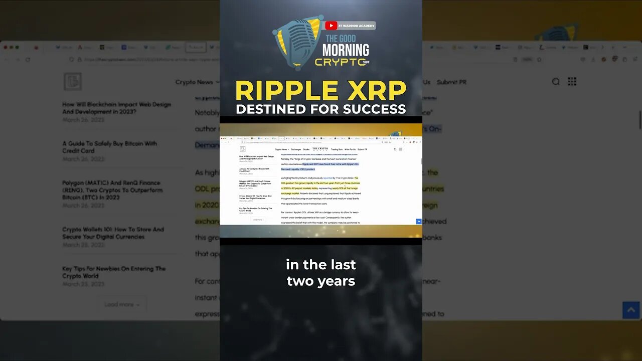 Ripple XRP Destined For Success #shorts #ripple #xrp #crypto