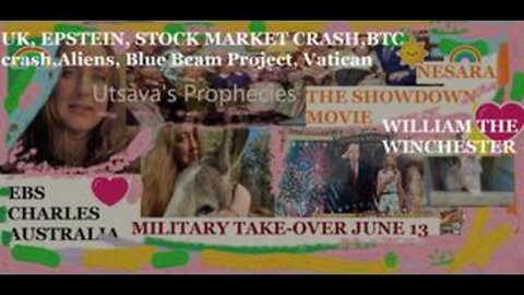 UTSAVA’S NEW PROPHECIES: EBS/NESARA UPDATE,ALIEN MESSAGE,MILITARY TAKE-OVER,VATICAN,BTC/STOCK MARKET