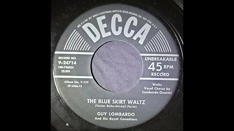 Guy Lombardo and His Royal Canadians – The Blue Skirt Waltz