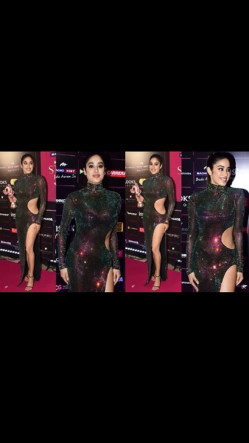 Hottie 🤩 Janhvi Kapoor Looks So Stunning as she Arrived on Redcarpet of Style Icons Awards 🔥📸