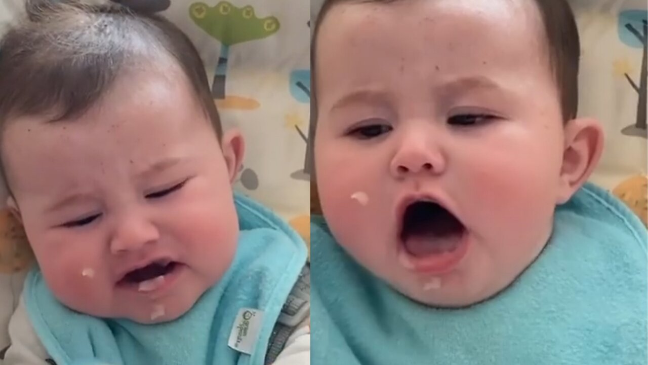 Ava didn’t know what to think of potato... 😂
