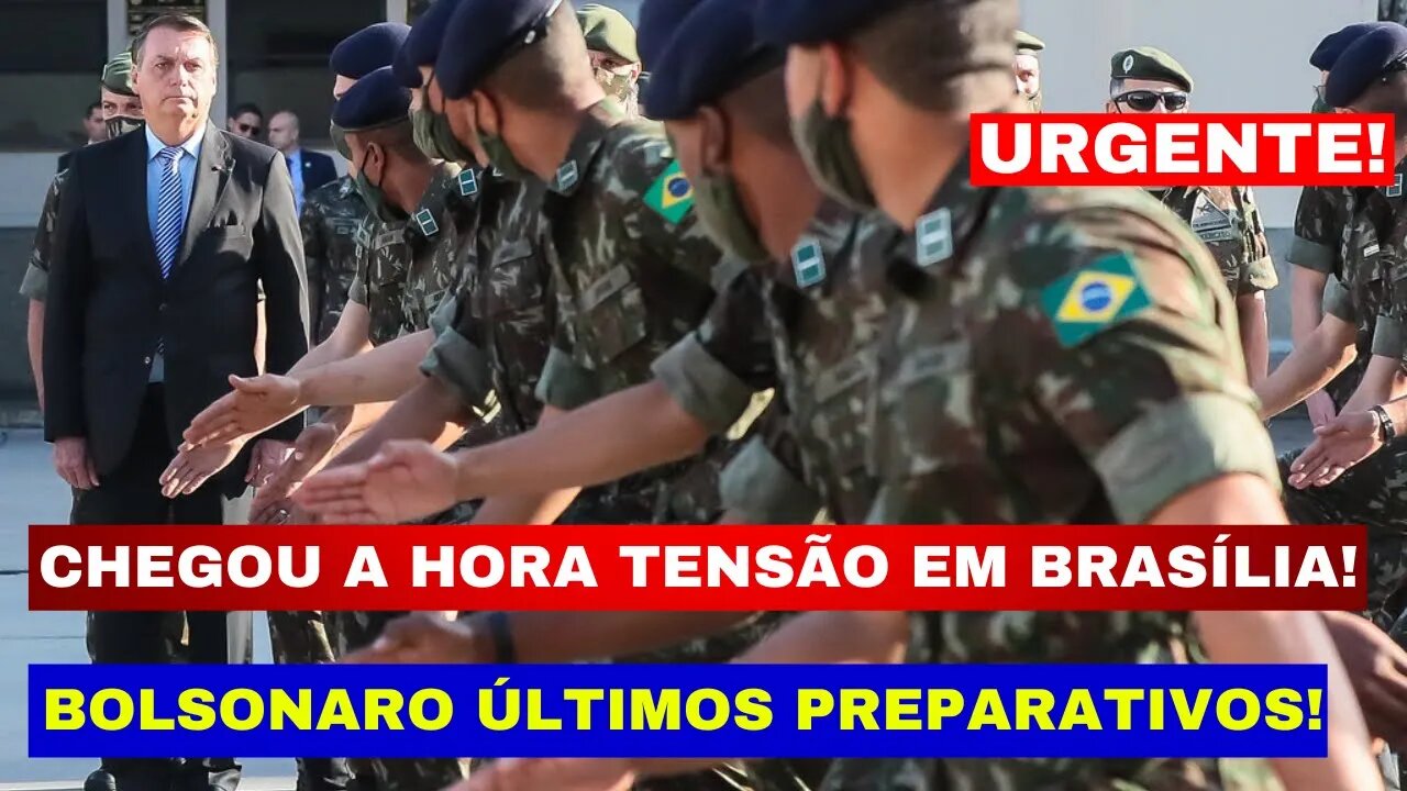 URGENTE! TENSÃO EM BRASÍLIA AGORA TUDO PREPARADO PARA VIRADA BOLSONARO FAZ ÚLTIMOS AJUSTES ACABOU!