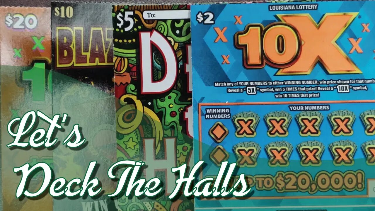 🎄Let's Deck The Halls! 🎄| Buy-U Scratchers | Louisiana Lottery