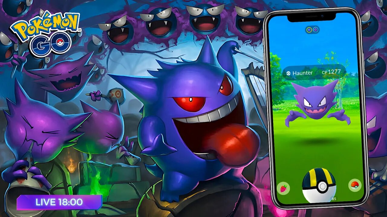 🕕 HAUNTER 100%! CONSIGA MUITA POEIRA ESTELAR! Hora do Holofote! NÃO TEM SHINY! Pokémon GO!
