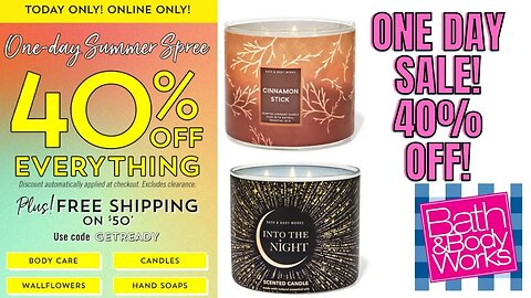 40% OFF EVERYTHING! | WEBSITE WALK-THRU! | BATH & BODYWORKS | #bathandbodyworks