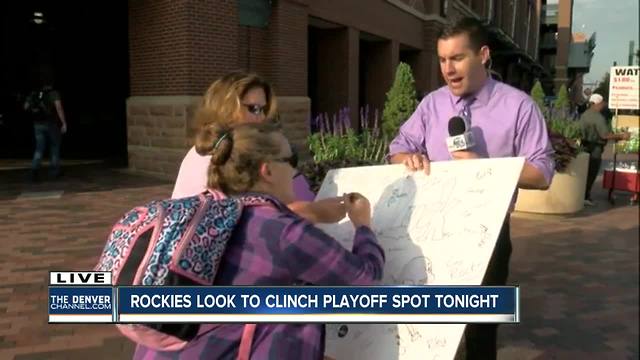 Colorado rockies to clinch playoff spot Friday
