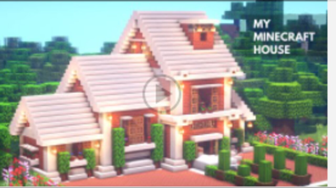 Minecraft: How to build a simple two-story brick house