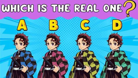 Anime Quiz - Which Anime Character is the Real One?