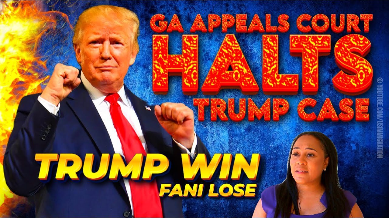 BREAKING🔥 Fani Willis DISQUALIFICATION Saga - GA Appeals Court HALTS Trump Case🚨TRUMP WIN🔥Fani Lose