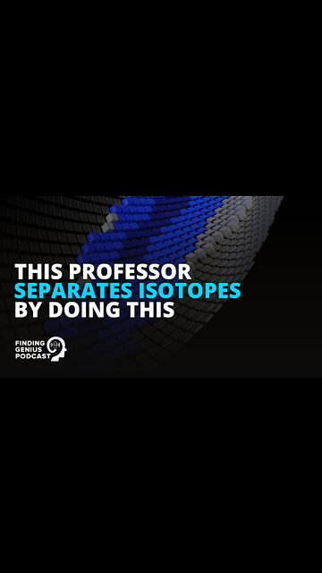 This Professor Separates Isotopes by Doing This #shorts