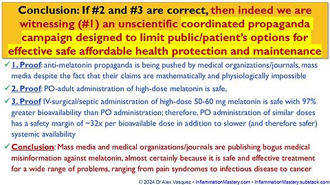 #Melatonin safety vs Medical-Media propoganda and antiscience/antisocial absurdity