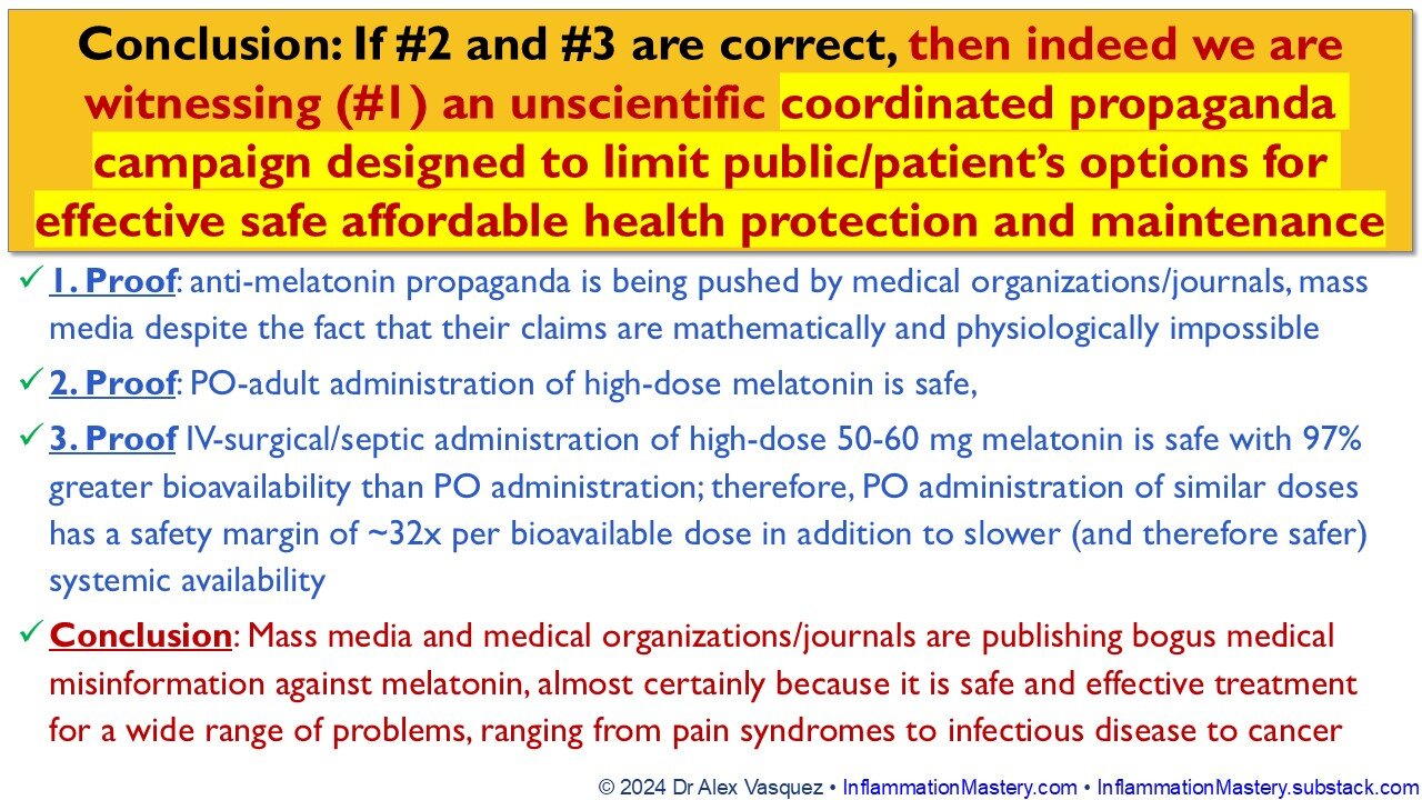 #Melatonin safety vs Medical-Media propoganda and antiscience/antisocial absurdity