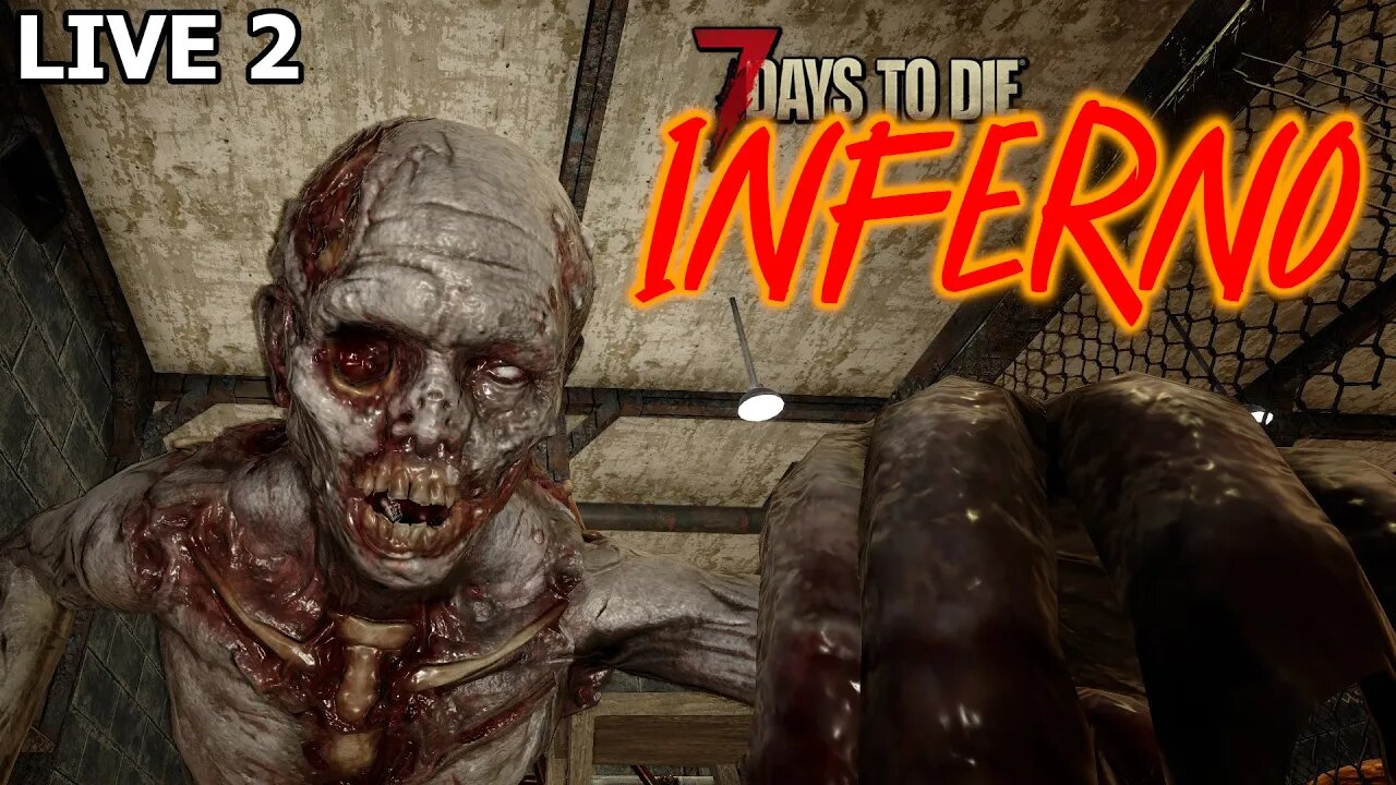 I'm not a vampire I swear! (JaWoodle's Inferno Mod) | 7 Days to Die A20 | Stream 2 #live