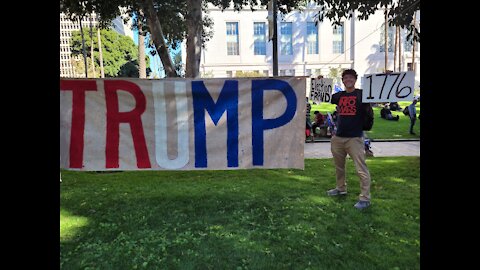 January 6th, LA City Hall - Trump Rally - - SIGN UPDATE 4.0