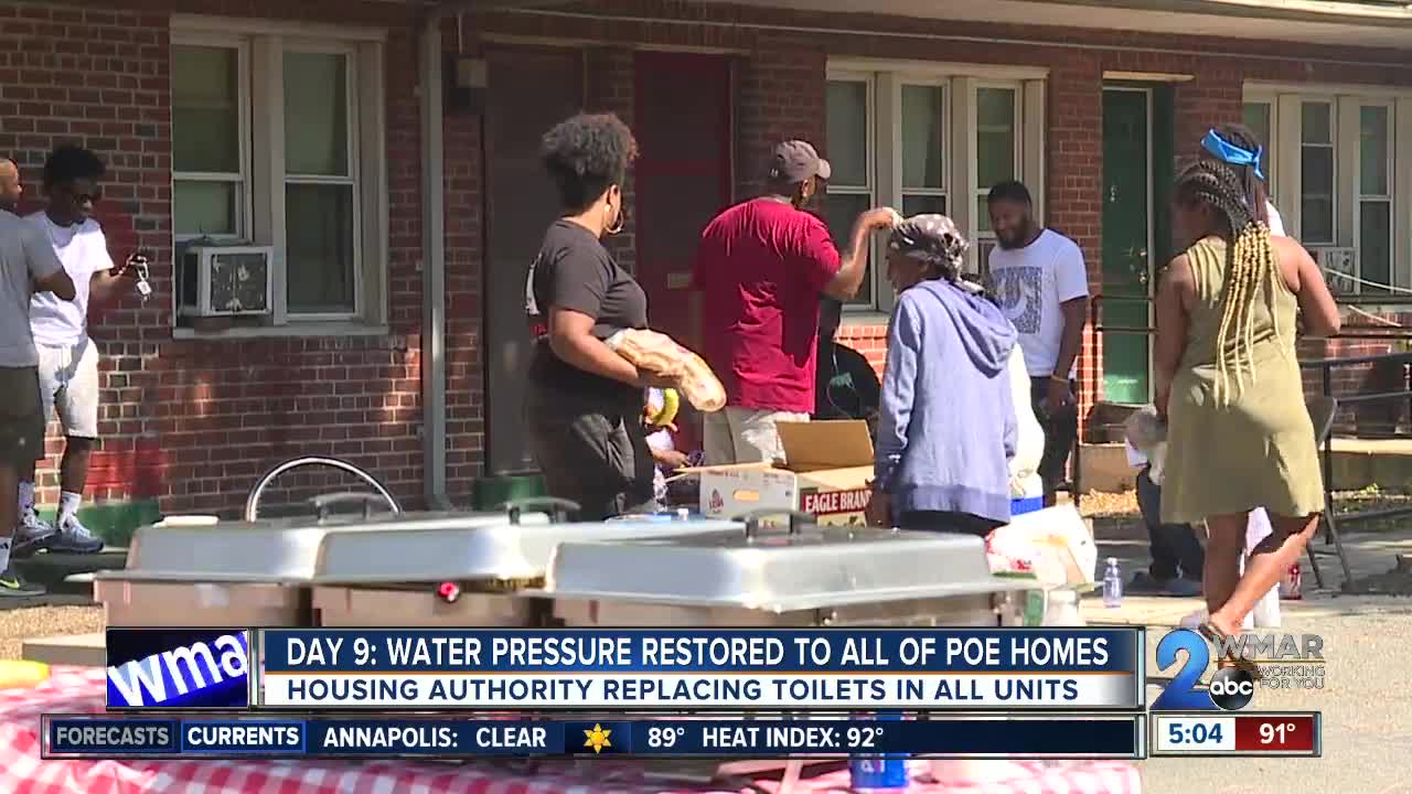 Day 9: Water pressure restored to all Poe Homes