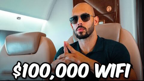 Andrew Tate Spends $100,000 On Private JET Wi-FI