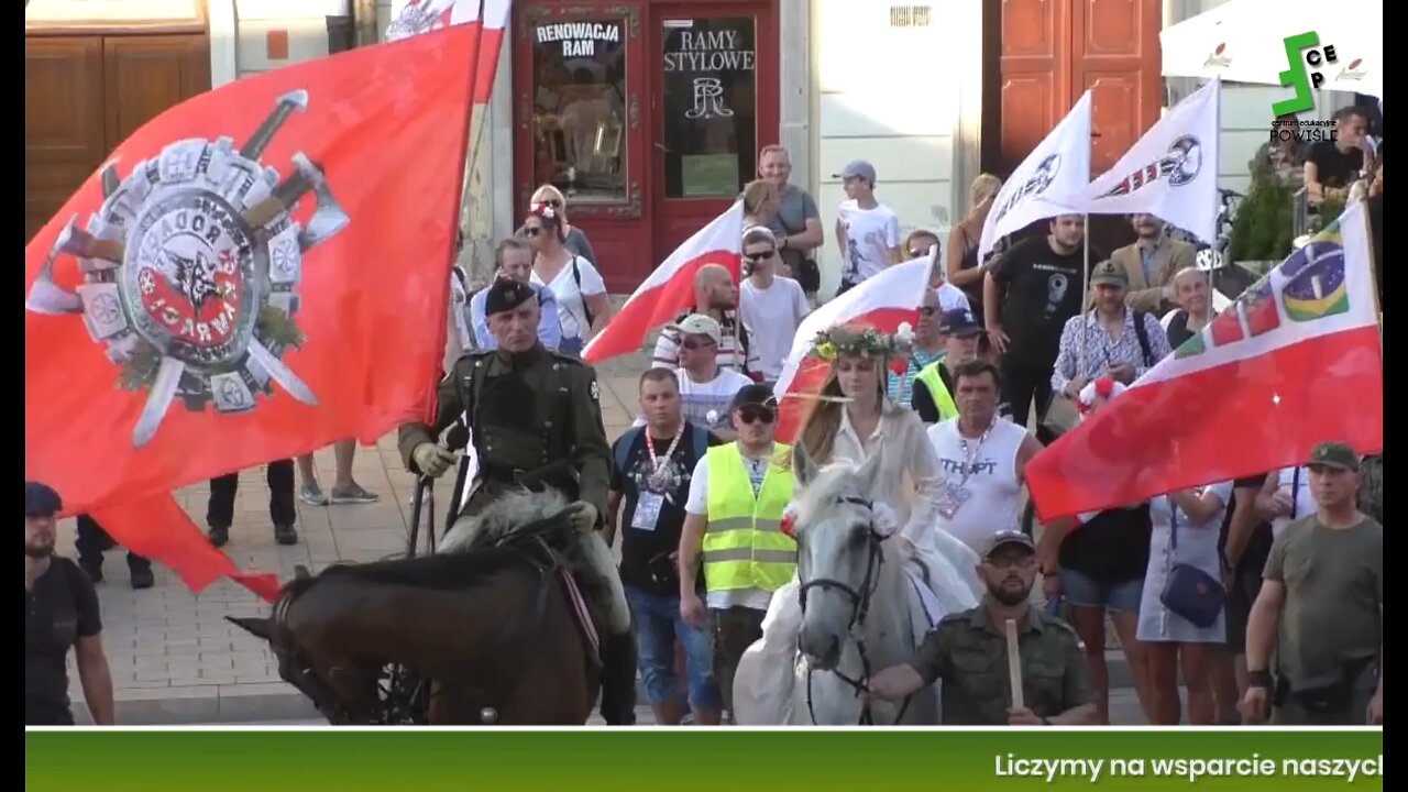 Marsz Dmowski na Zamek - fragmenty z kamrackim podkładem muzycznym - sobota 25.06.2022