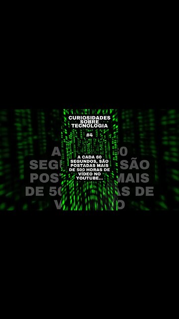 Curiosidades sobre tecnologia #4: horas de vídeo no youtube