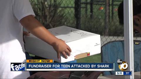 Fundraiser for teen attacked by shark in Encinitas