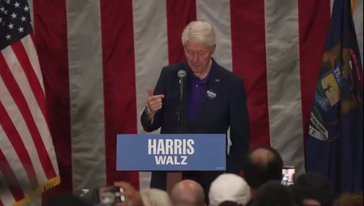 Bill Clinton: Not Right to Say that People Have to Vote for Trump Because the Economy Was Better