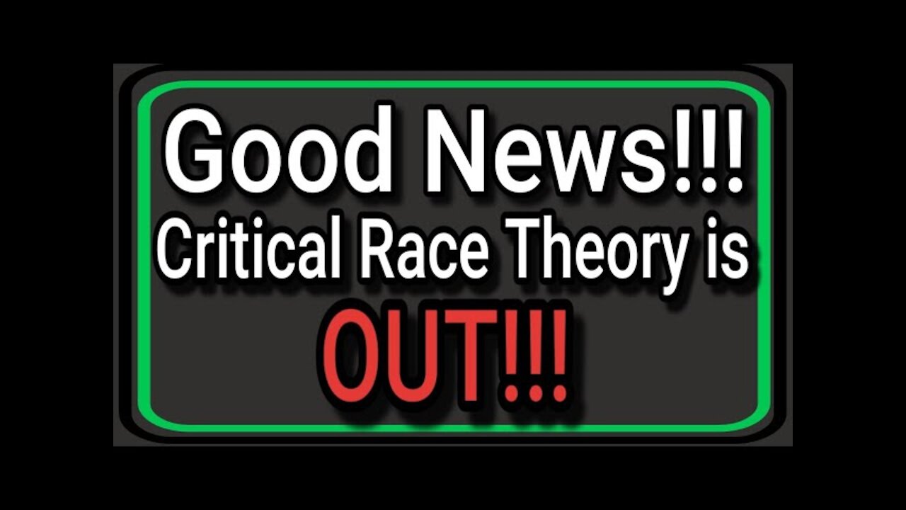 CRT is officially out of Our National Laboratories and federal facilities... for now