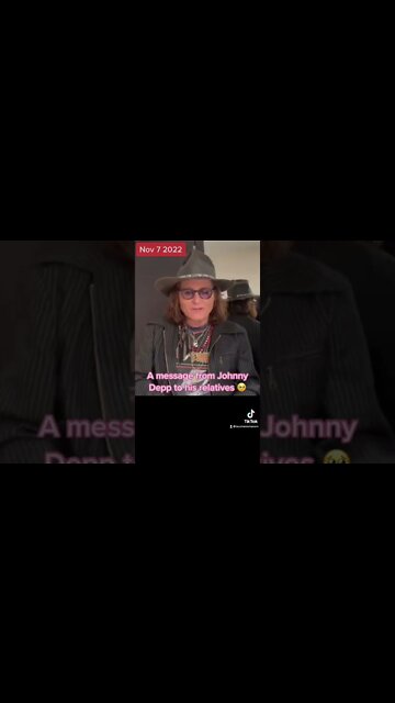 Johnny Depp’s message to fans 🥹 #johnnydepp #johnnydeppfans #johnnydeppwon