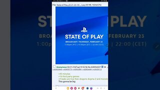 Playstation state of play leaks