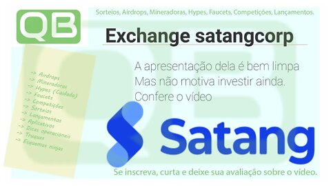 Exchange Satang - Minha analise