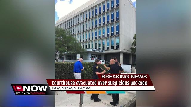 Suspicious package causes courthouse evacuation