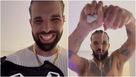 Drake shows how sweaty he gets after a show