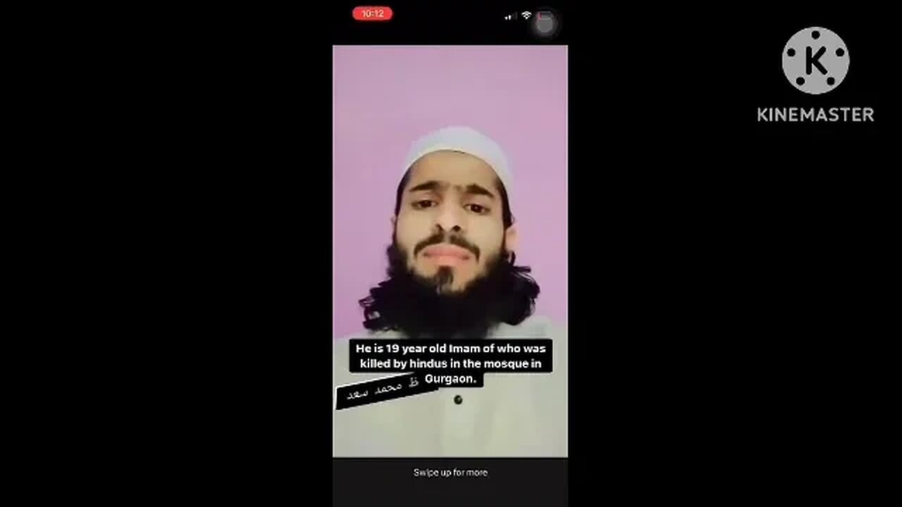 He is 19 year old imam of who was killed by Hindus in the mosque in ourgaon حافظ محمد سعد