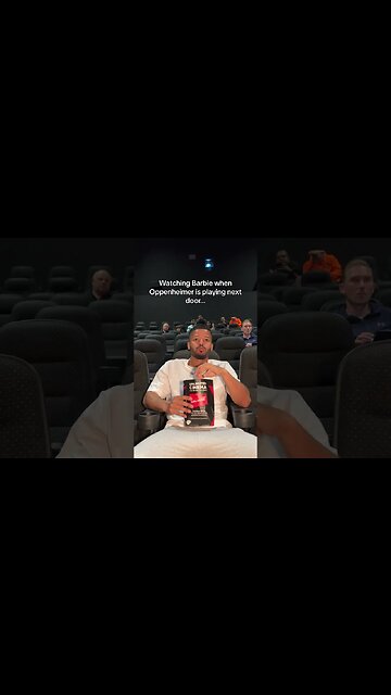 WATCHING BARBIE WHEN OPPENHEIMER IS PLAYING NEXT DOOR 🤣