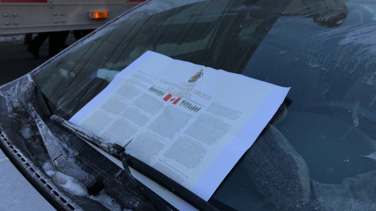 Freedom Convoy Ottawa Jan 29, 2022 - Charter of Rights and Freedoms