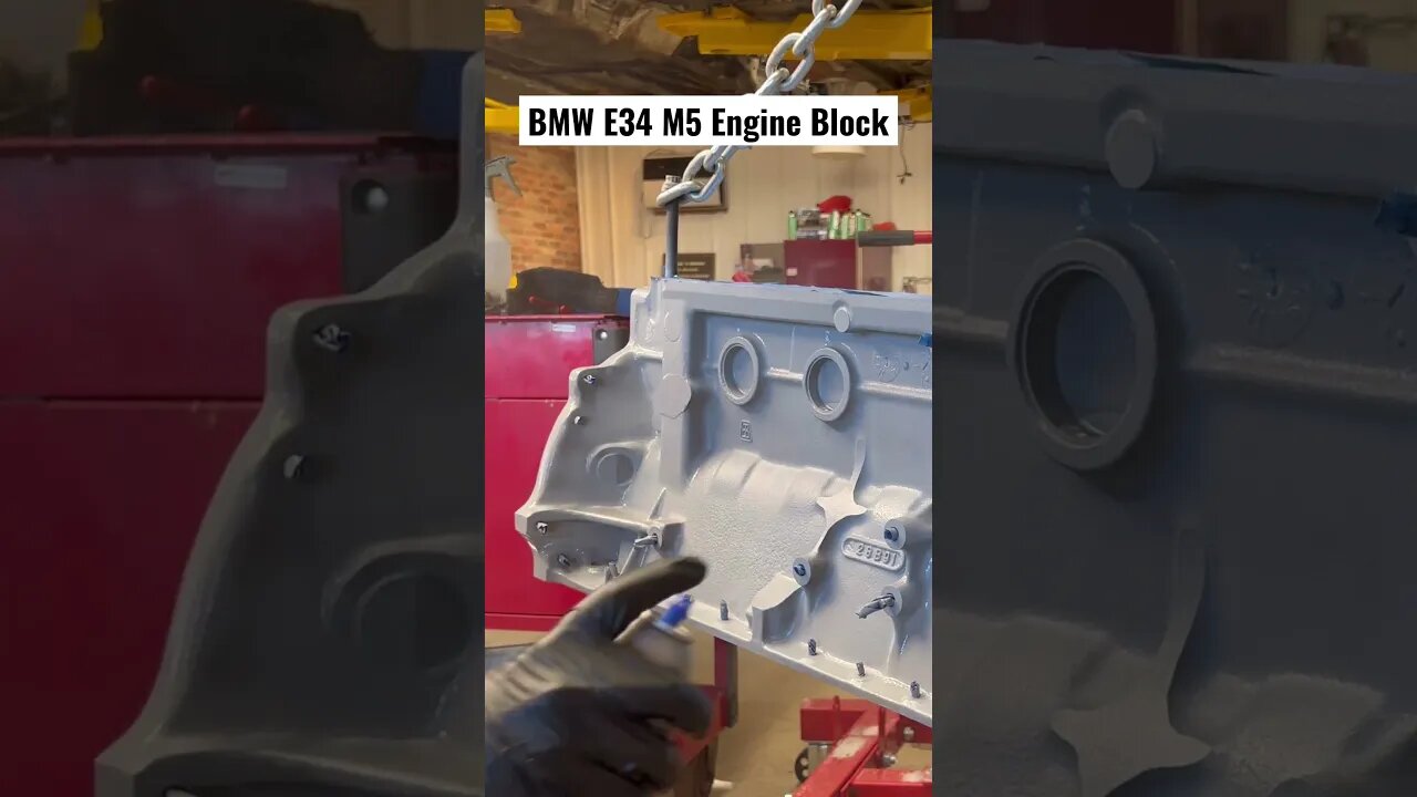 BMW E34 M5 Engine Block #bmw #automobile #bmwe34 #bmwm5 #diy #cars #restoration #engine