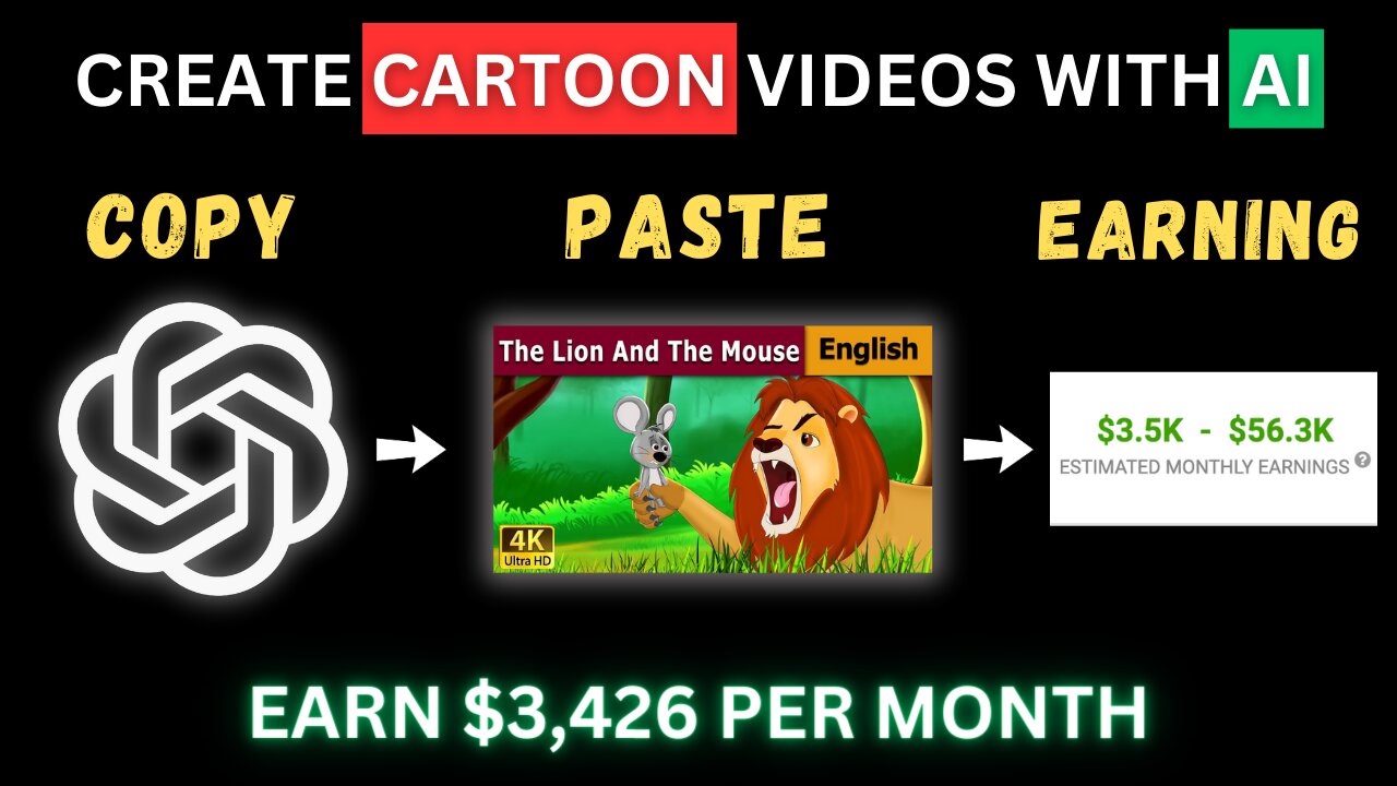 Create AI Animation and Earn $3,426/month: Step-by-Step Guide for Passive Income!