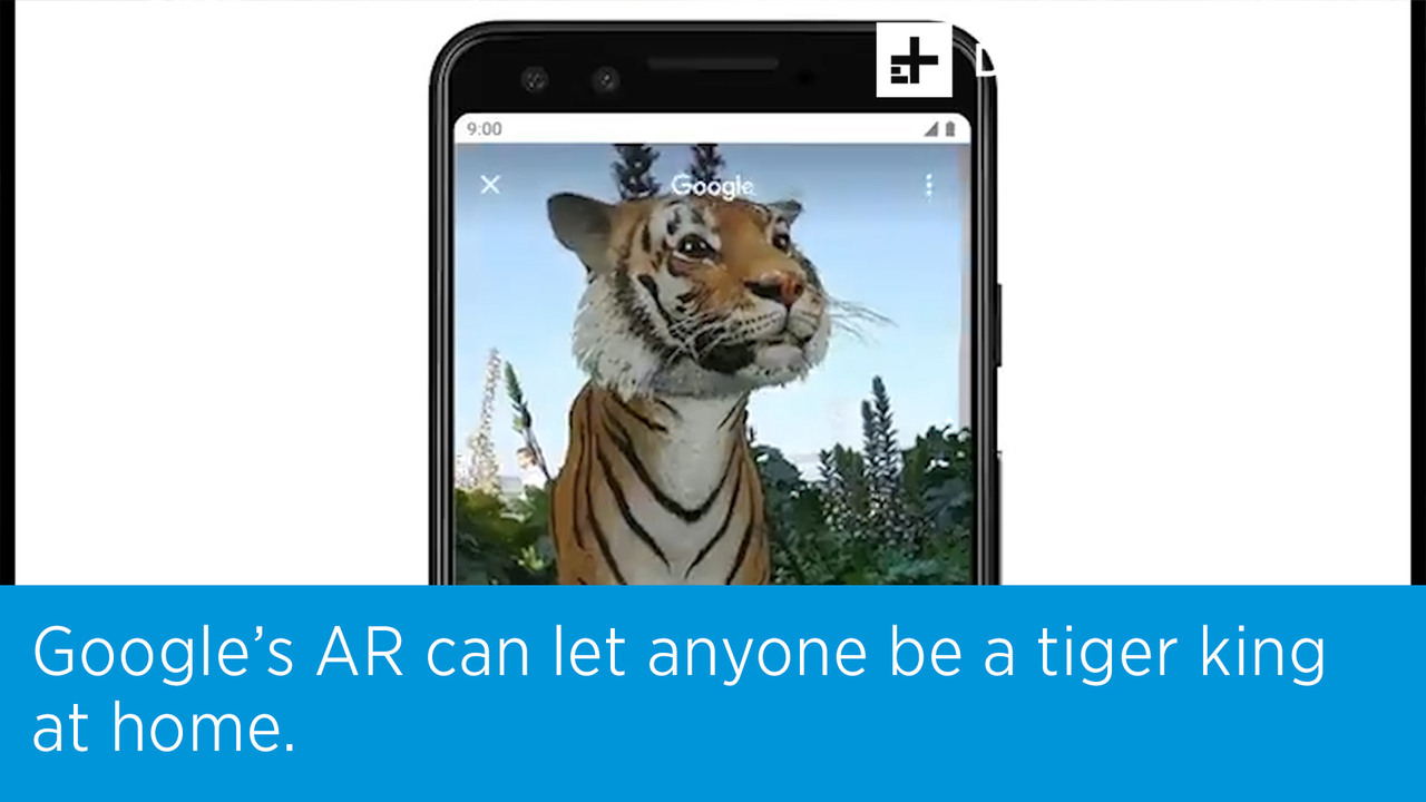 Google’s AR can let anyone be a tiger king at home.