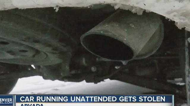 Car running unattended gets stolen