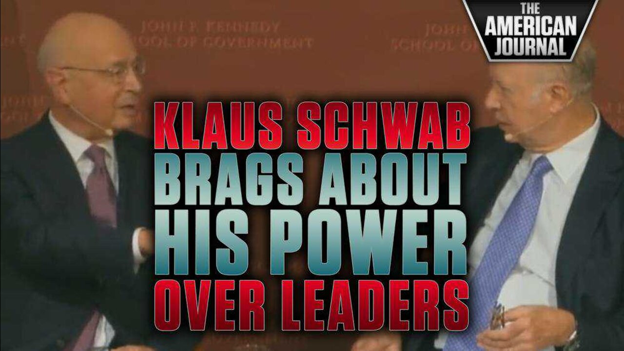 Video Shows Klaus Schwab Brag About Controlling Western Governments -