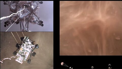 Perseverance Rover's Descent and Touchdown on mars ( official nasa video )